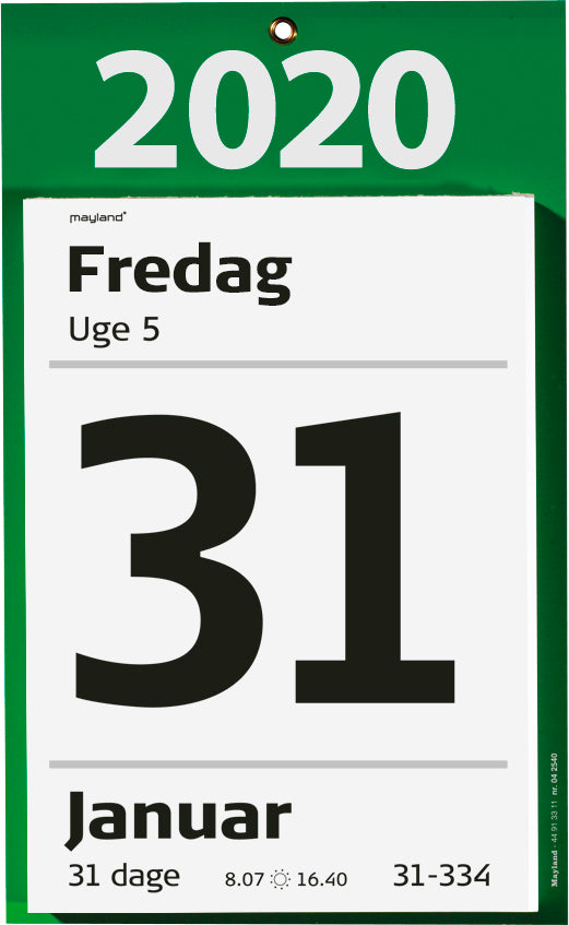 KÆMPE AFRIVNINGSKALENDER 2020 MAYLAND