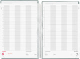 Aftalekalender A4 1 dag pp sort 2021 Mayland