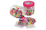 Hama maxi perler 400 perler + 2 plader i pink dåse