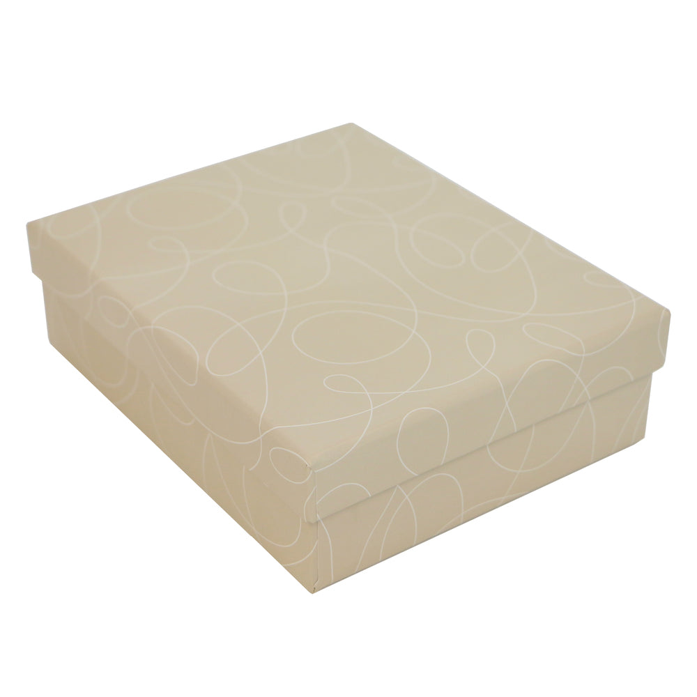 Arkiveringsæske s snirkler beige