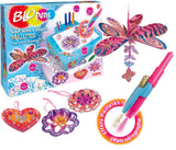 Blo pens glitter og palietter