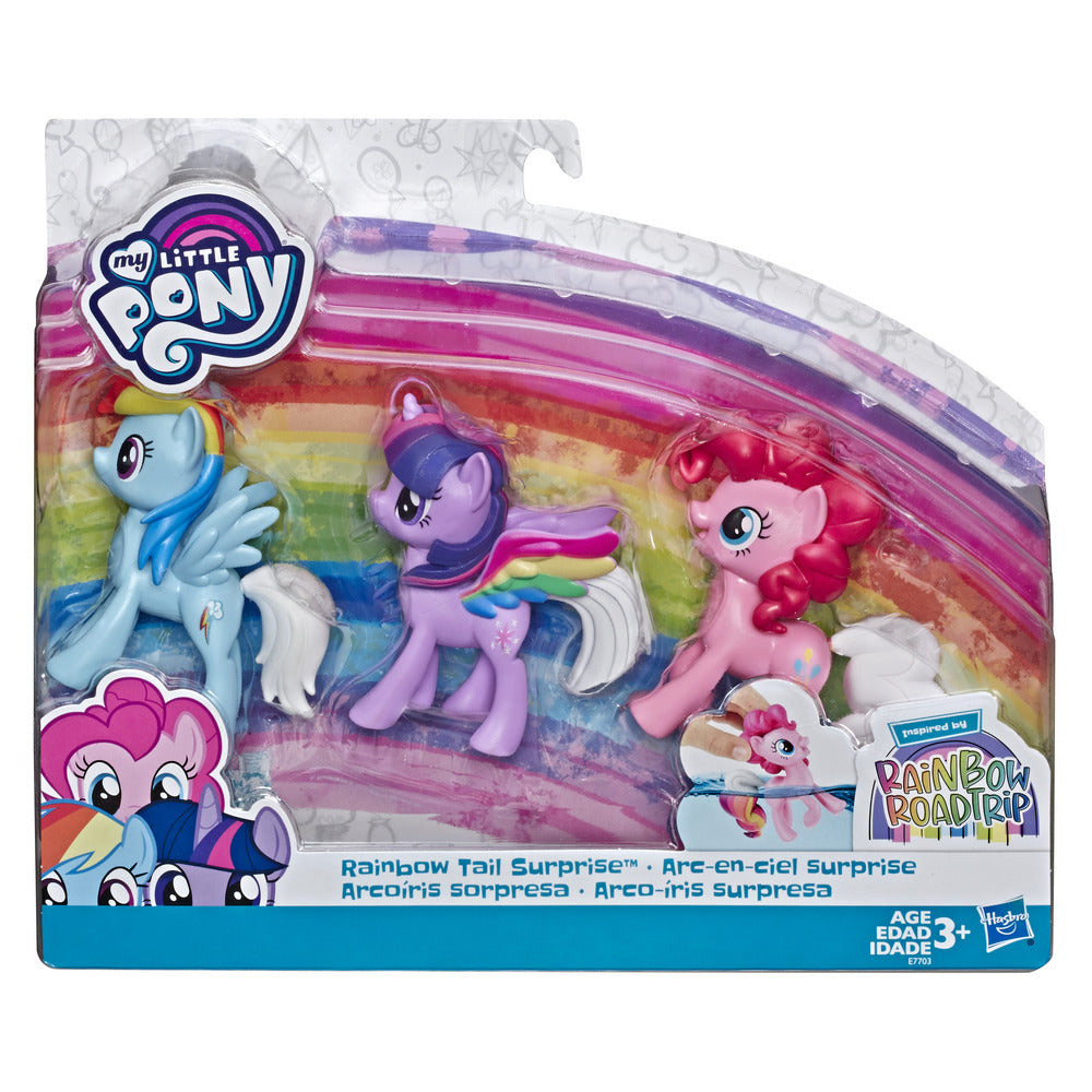 My little pony rainbow tail surprise 3-pak