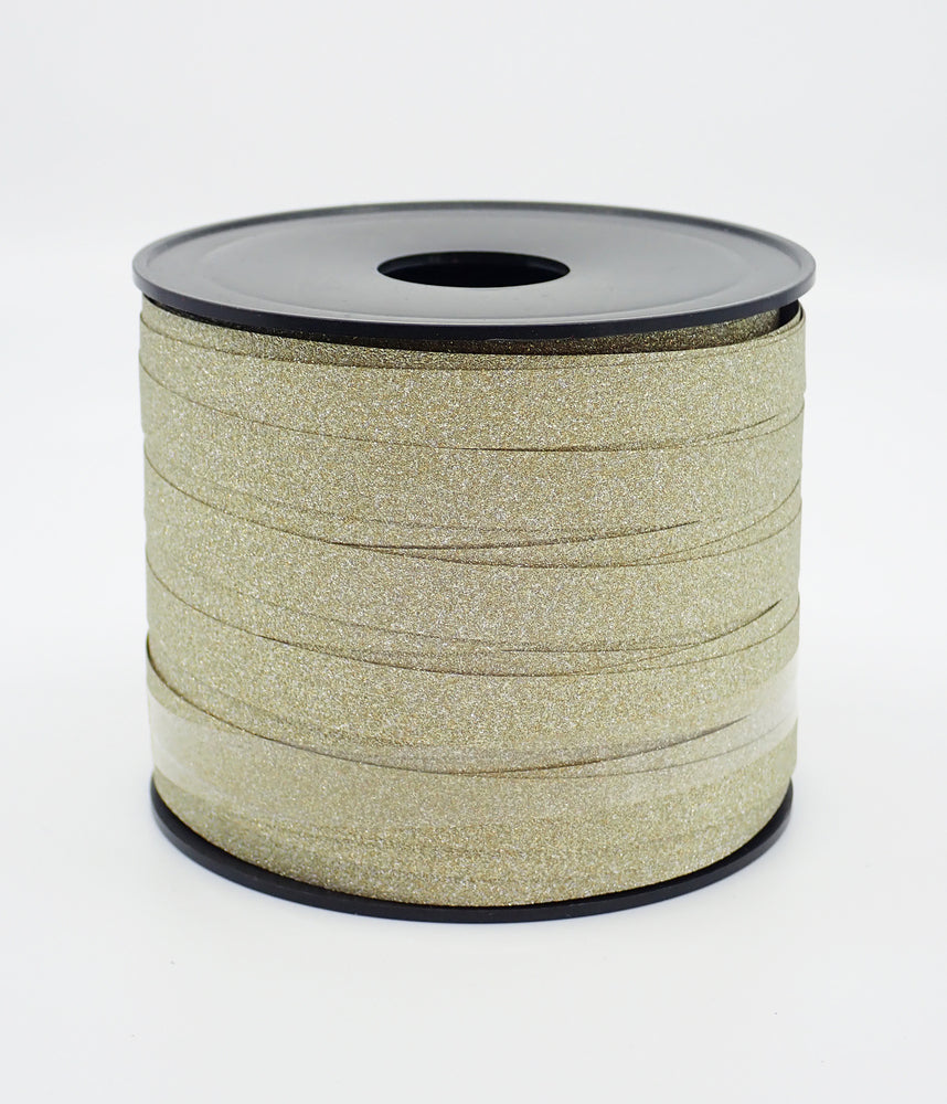 GAVEBÅND GULD GLITTER 50 M X 10 MM