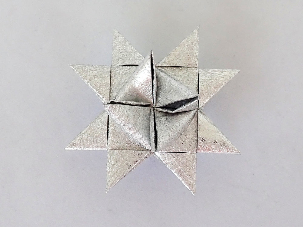 STJERNESTRIMLER SØLV BRUSHED NET 15 MM 20 STK