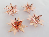 STJERNESTRIMLER HVID M/ROSE GOLD FOIL 15 MM 24 STK