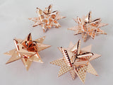 STJERNESTRIMLER HVID M/ROSE GOLD FOIL 15 MM 24 STK