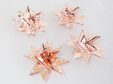 STJERNESTRIMLER HVID M/ROSE GOLD FOIL 15 MM 24 STK