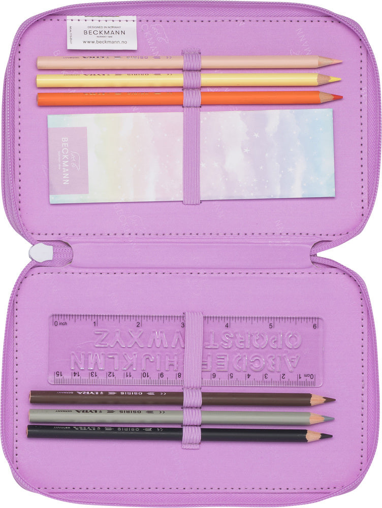 Penalhus Beckmann triple unicorn m/indhold