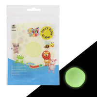 Silikone silly doh glow gul 50 g