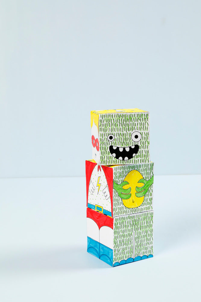 Stabelklodser monstre og og robotter
