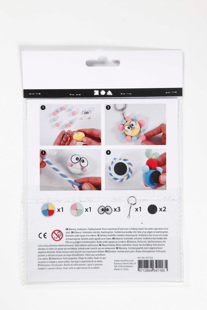 Kreativ mini materialesæt modellering figurer m/store øjne