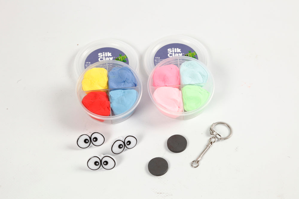 Kreativ mini materialesæt modellering figurer m/store øjne