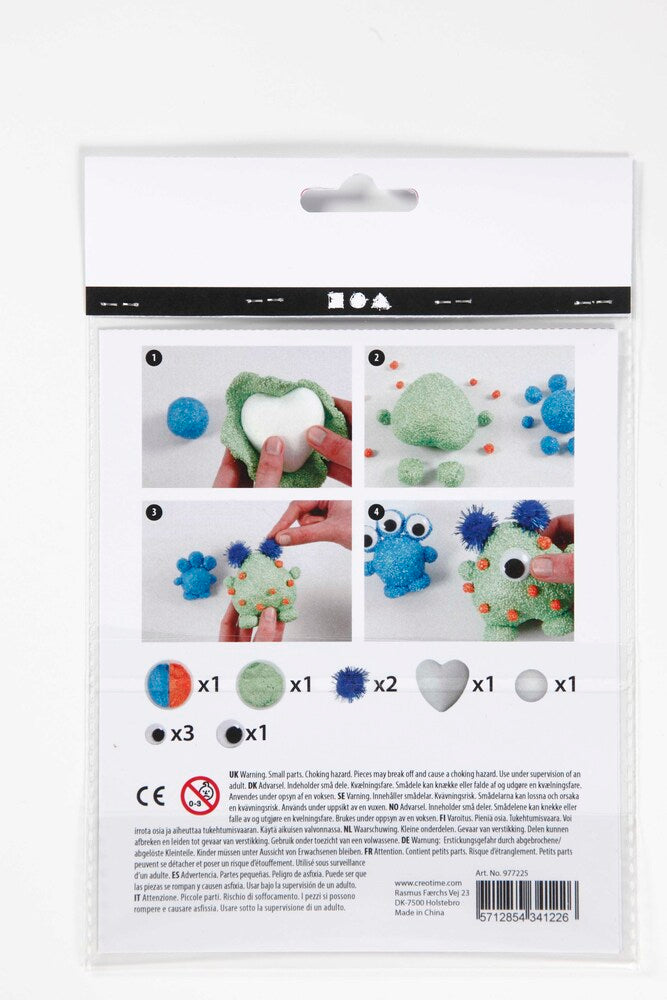 Kreativ mini materialesæt modellering rumvæsner foam clay