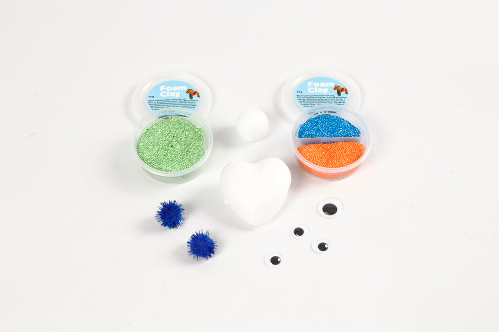 Kreativ mini materialesæt modellering rumvæsner foam clay