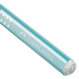 Blyant jumbo Faber-Castell sparkle m/glitter turkis