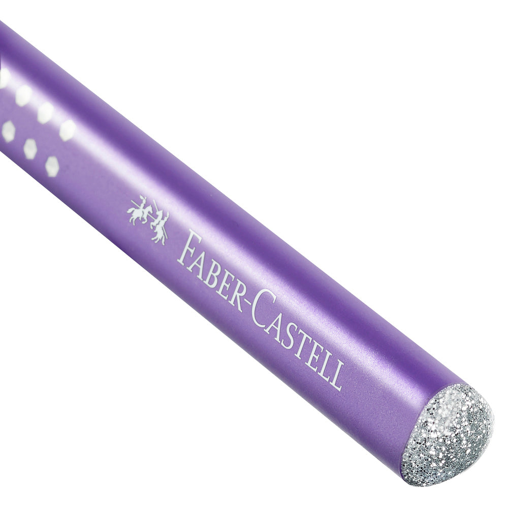 Blyant jumbo Faber-Castell sparkle m/glitter lilla