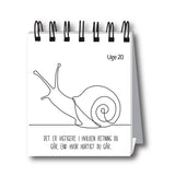Citat evighedskalender uge sort/hvid m/spiral 53 uger