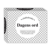 Citat evighedskalender sort/hvid afrivning 366 dage
