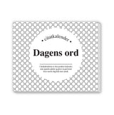 Citat evighedskalender sort/hvid afrivning 366 dage