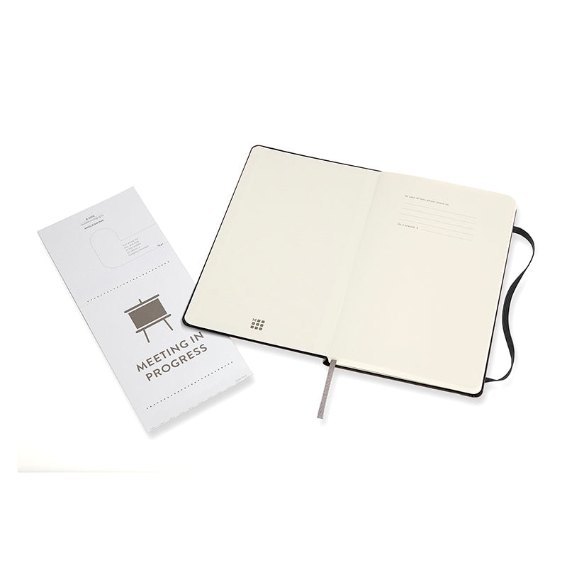 Notesbog Moleskine pro large sort m/linjerede ark