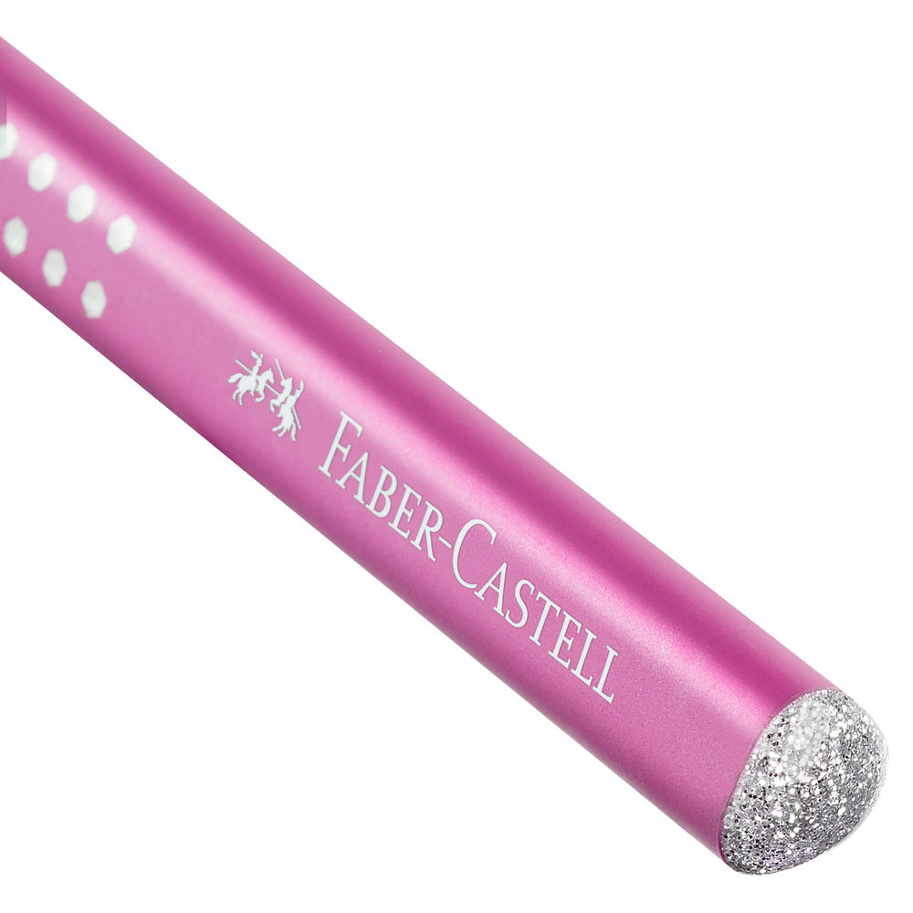 Blyant jumbo Faber-Castell sparkle m/glitter pink