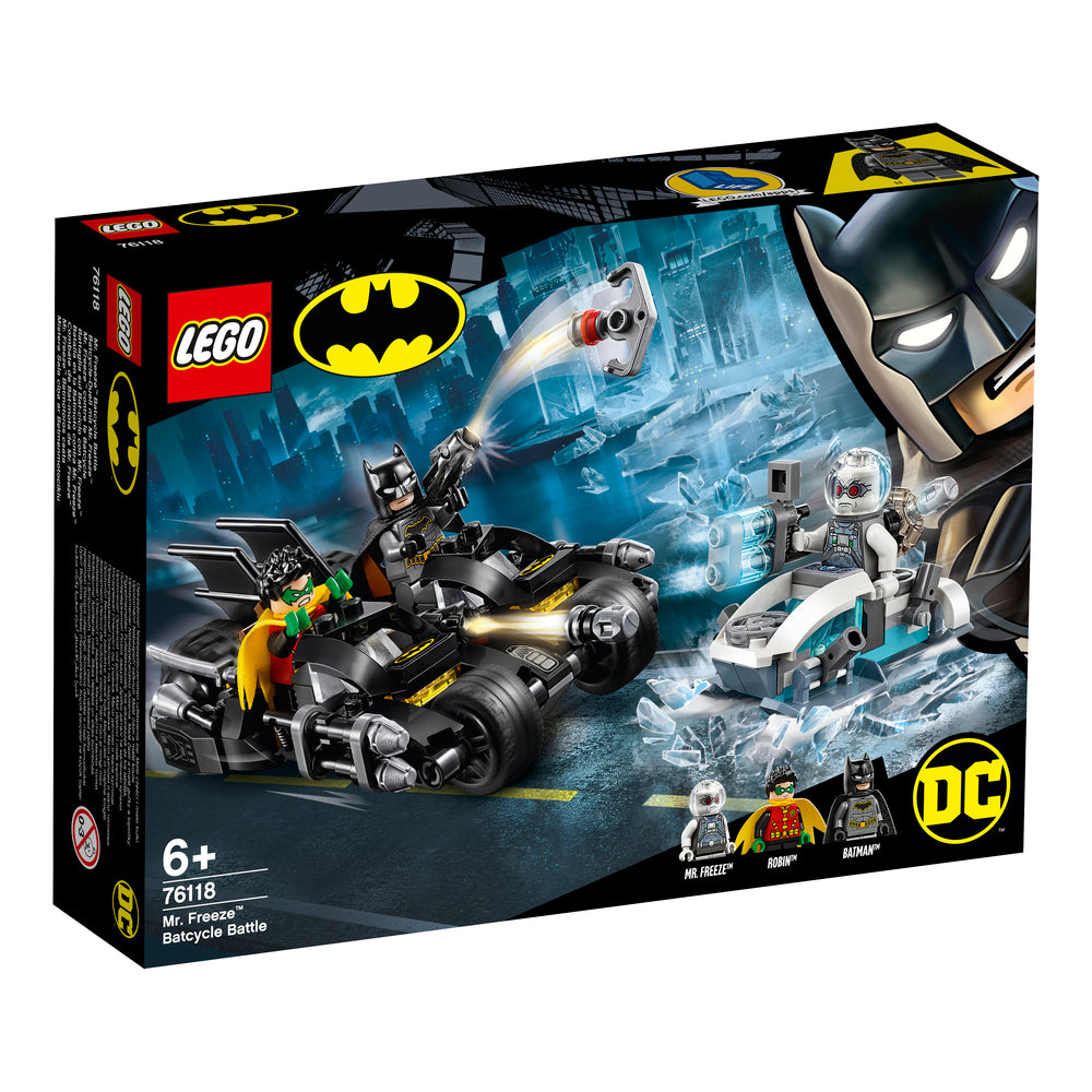 76118 LEGO Batman Mr. Freezes batmotorcykelkamp
