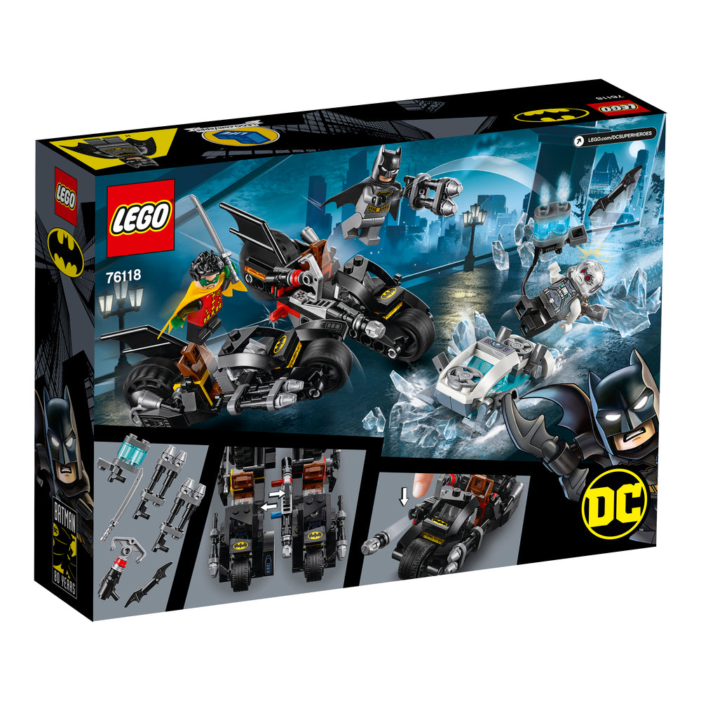 76118 LEGO Batman Mr. Freezes batmotorcykelkamp