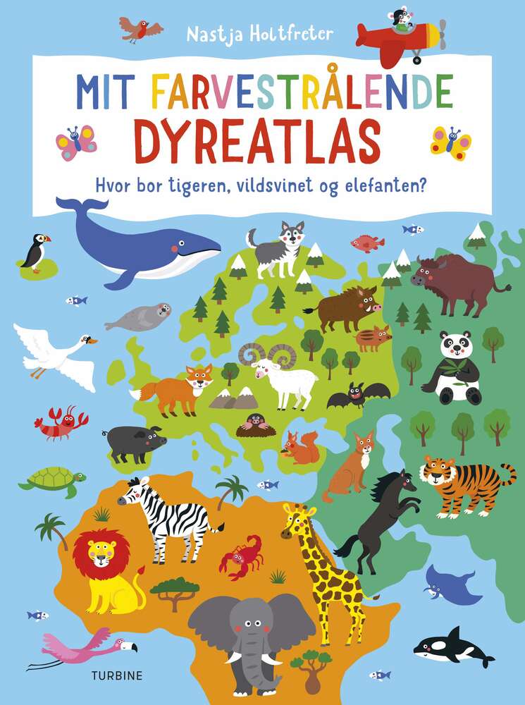 Mit farvestrålende dyreatlas