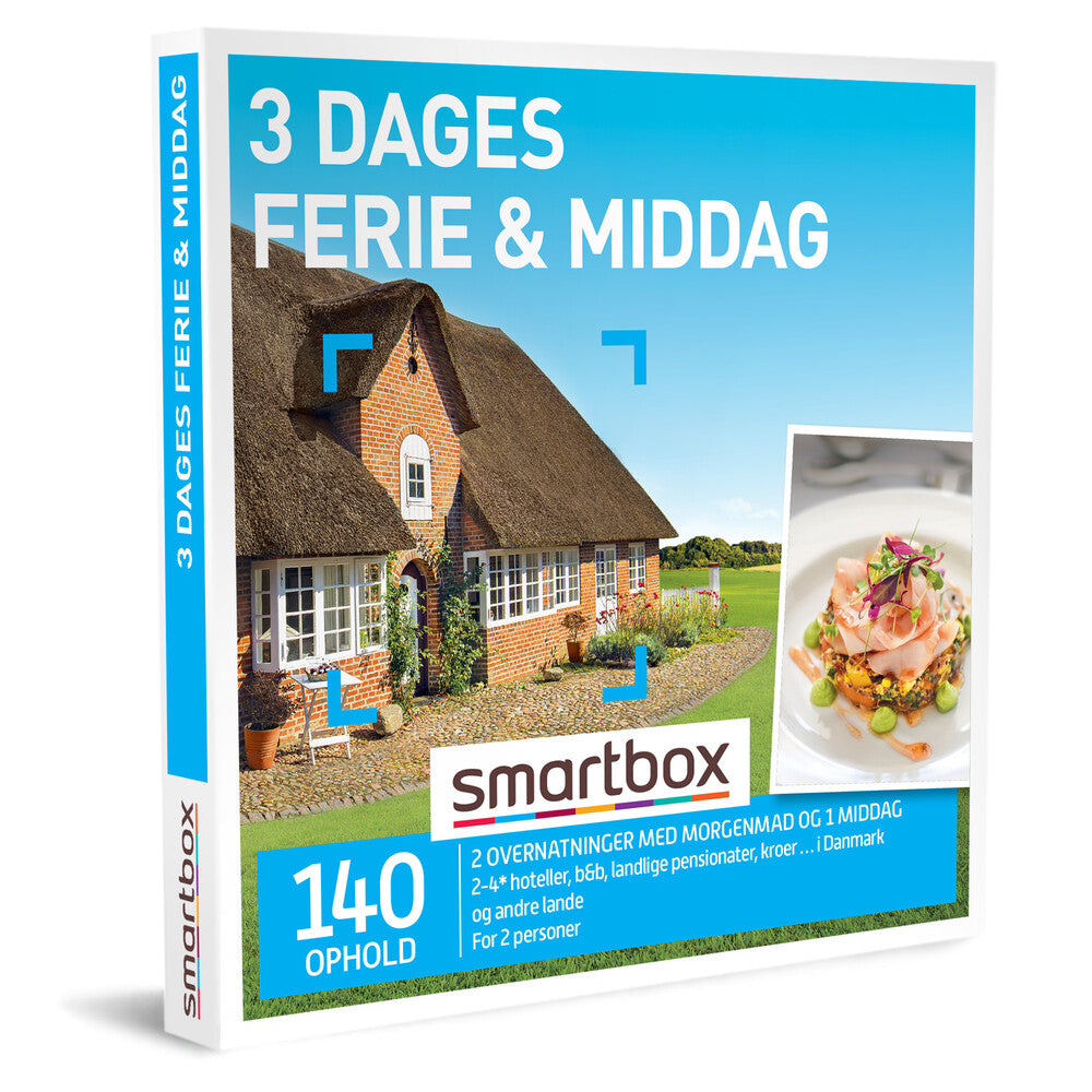 Smartbox 3 dages dages ferie & middag