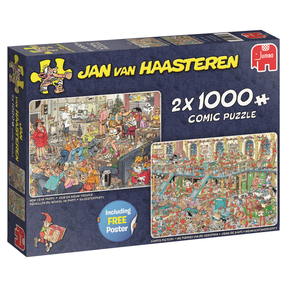 Puslespil jan van haasteren happy holidays 2x1000 brikker
