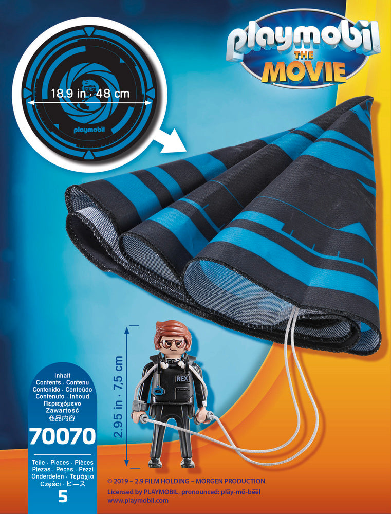 70070 Playmobil:The Movie Rex Dasher Med Faldskærm