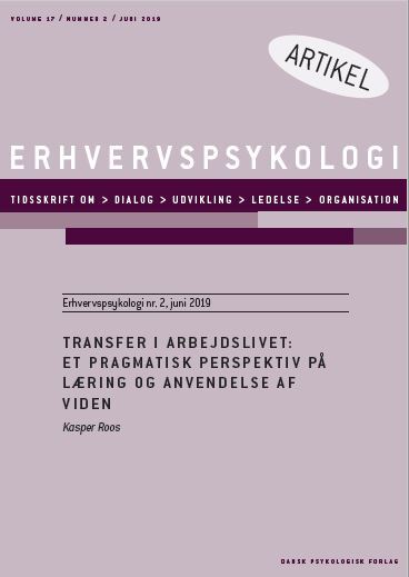 Transfer i arbejdslivet: Et pragmatisk perspektiv på læring og anvendelse af viden