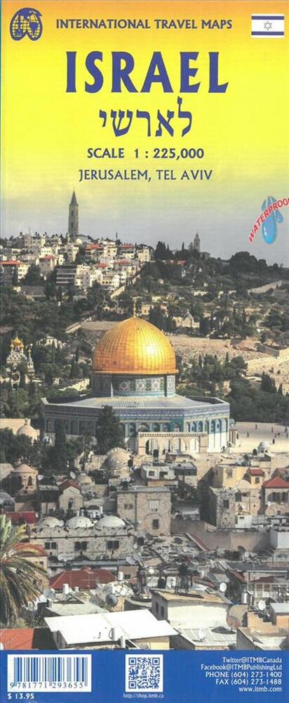 Israel & Palestine Travel Map