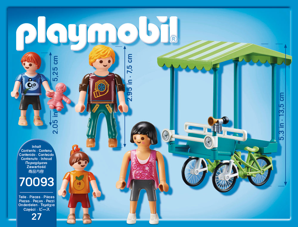 70093 Playmobil Familiecykel