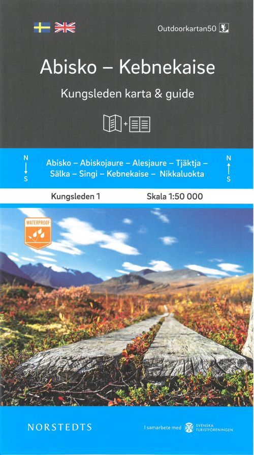 Abisko - Kebnekaise : Kungsleden karta & guide