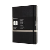 Notesbog Moleskine pro xl sort m/linjerede ark