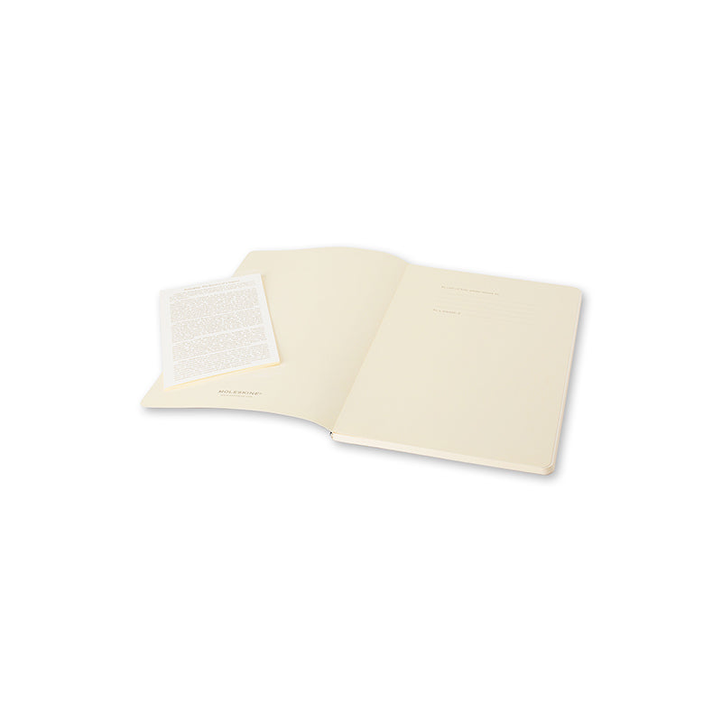 Notesbog volant Moleskine pkt sort sæt m/2 m/80 blanke ark