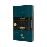 Notesbog Moleskine HP large mørkgrøn m/240 linjerede ark