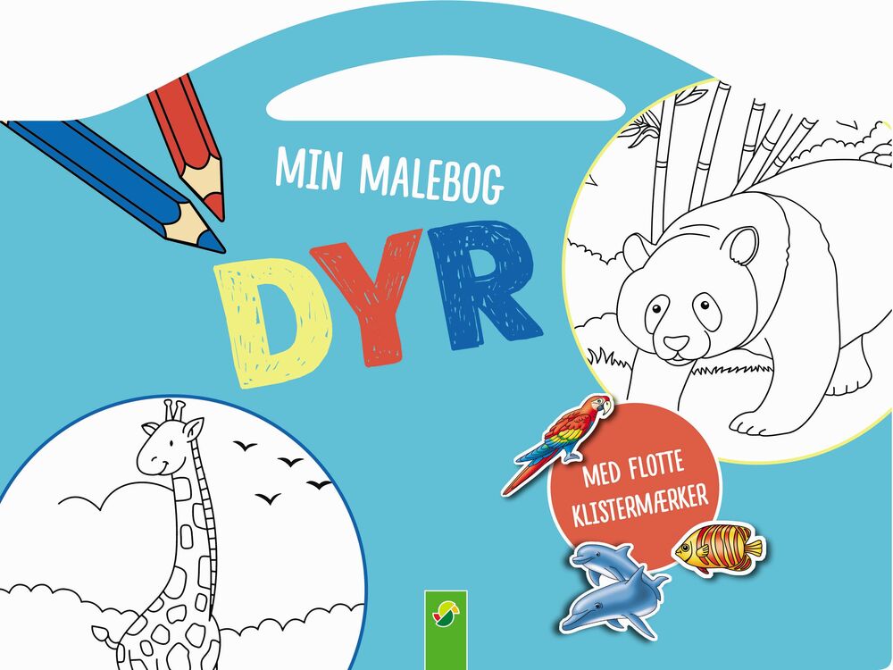 Min malebog med med klistermærker - fra 4 år