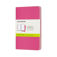 Notesbog Moleskine cahiers pocket pink journal p 9x14cm