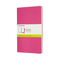 Notesbog Moleskine cahiers large pink journal p 13x21cm