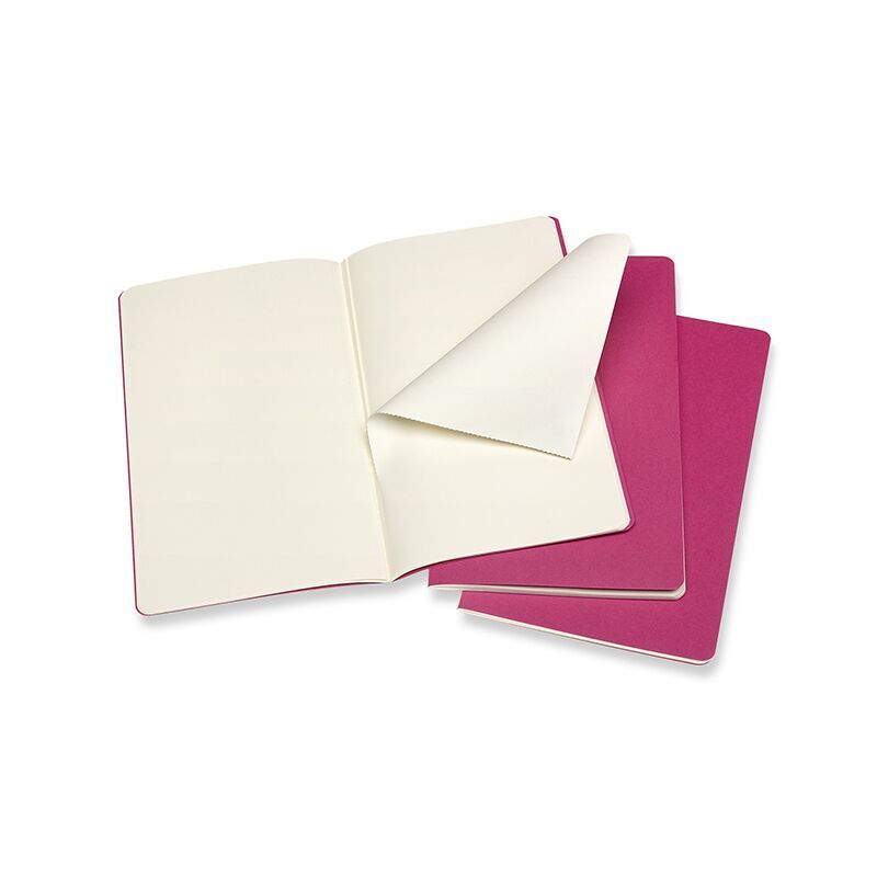Notesbog Moleskine cahiers large pink journal p 13x21cm