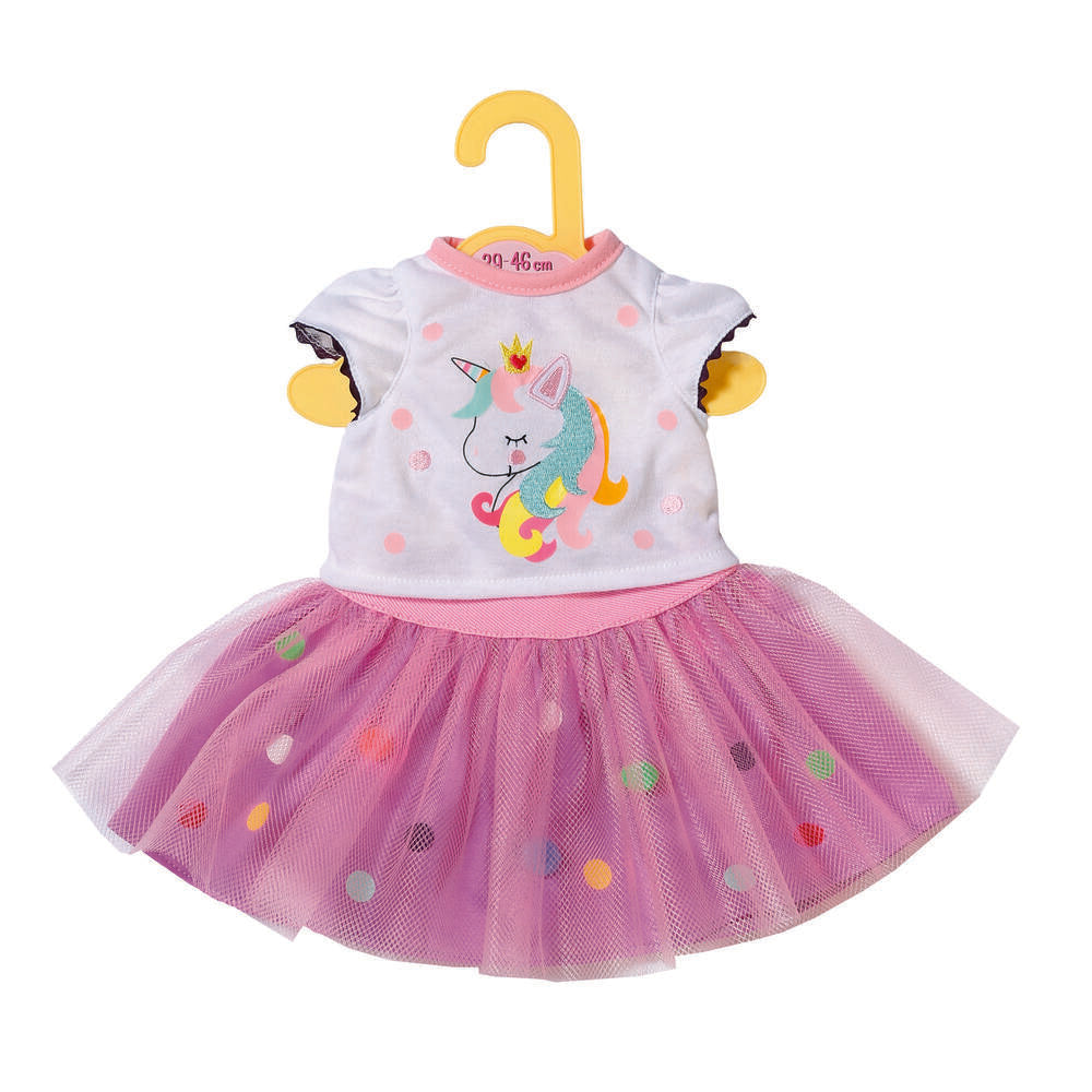 Dolly Moda Enhjørning Bluse og Tylskirt 39-46 cm