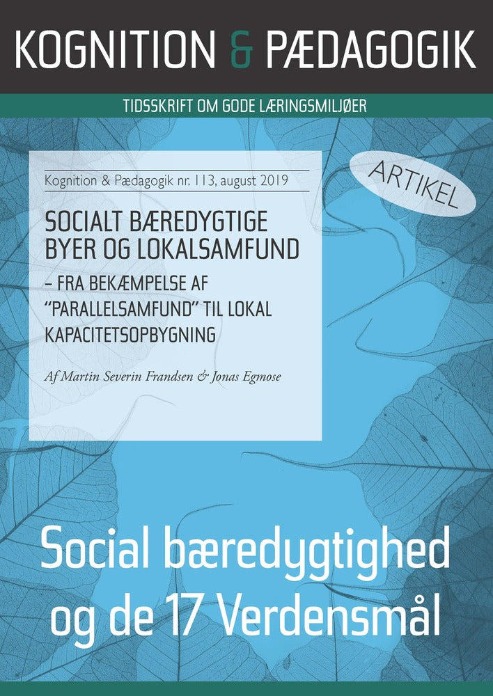 Socialt bæredygtige byer og lokalsamfund