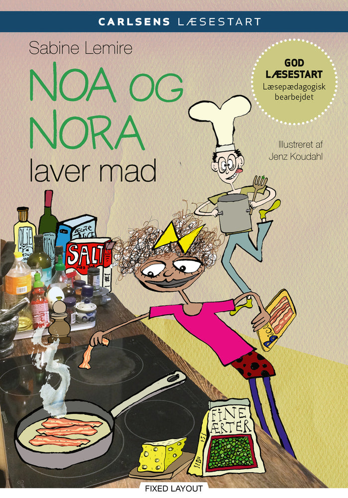 Carlsens læsestart - Noa og Nora laver mad