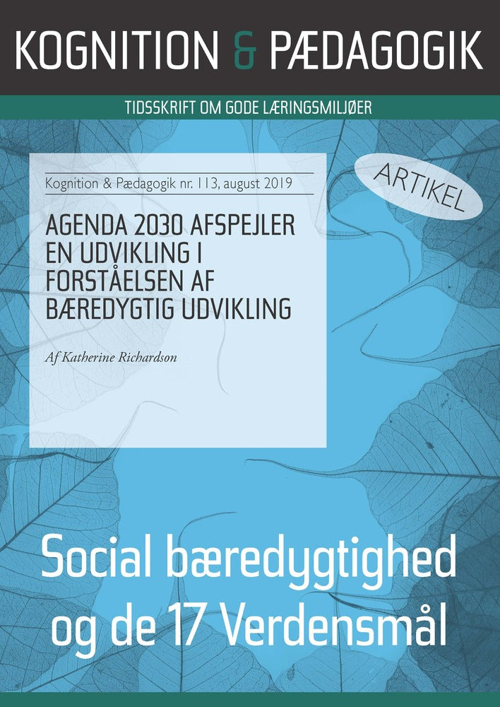 Agenda 2030 afspejler en udvikling i forståelsen af bæredygtig udvikling