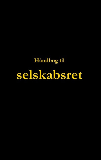 Håndbog til selskabsret