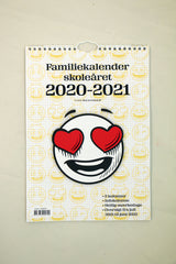 Skolefamiliekalender 2020/21 A4 smiley