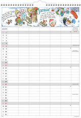 Skoleårskalender 20/21 may stickers illu. af otto dickmeiss