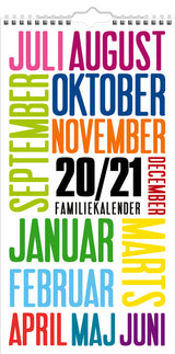 Skoleårskalender familie 20/21 Mayland trendart